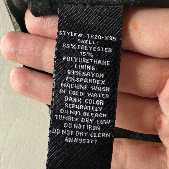 Sanctuary Clothing • Faux Leather Peplum Top • XS - Picture 5 of 6